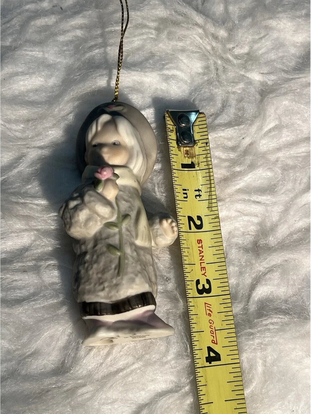 Enesco 1996 Girl Christmas Ornament Figurine 201596 Kim Anderson / Verkerke